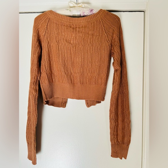 FREE PEOPLE Cinnamon Knit Cardigan Sweater Small NWOT - Picture 3 of 8